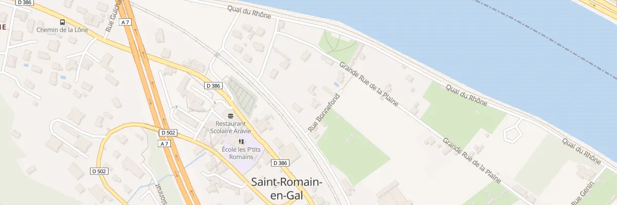 Plan du 5095 La Plaine à Saint-Romain-en-Gal