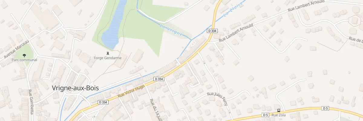 Plan du 51 Rue Victor Hugo à Vrigne aux Bois