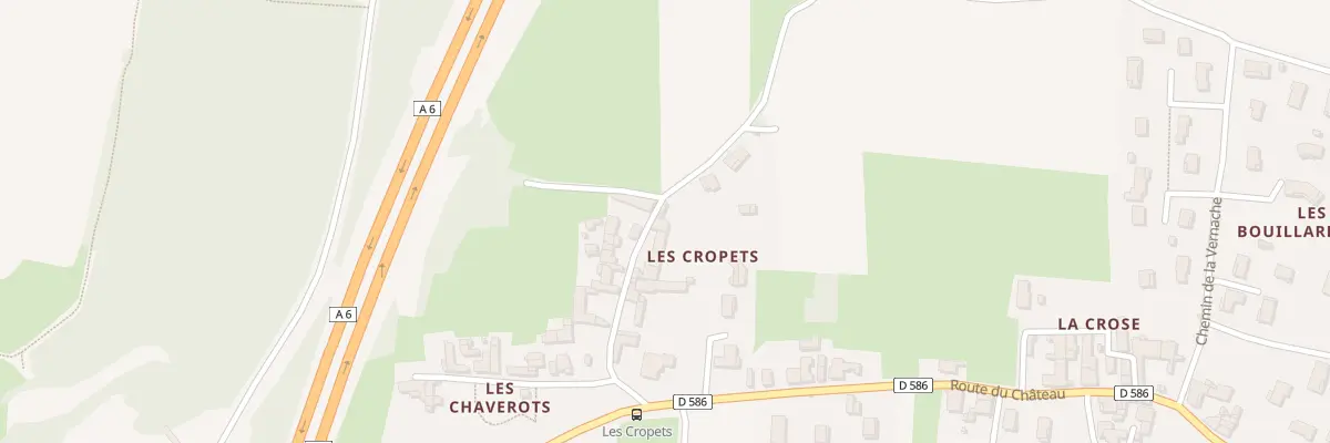 Plan du 136 Rue des Cropets à La Salle