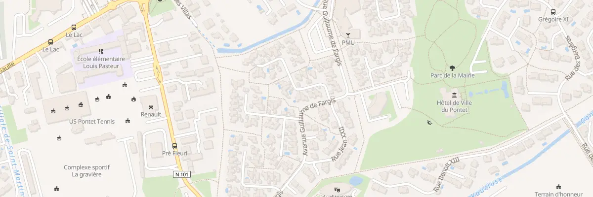 Plan du 8 Rue Clément VI au Pontet