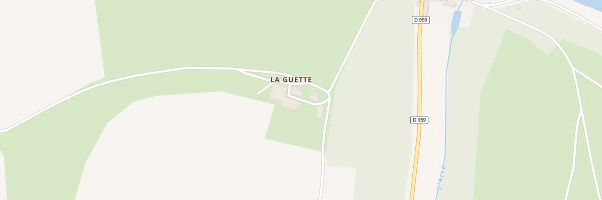 Plan du 5210 La Guette à Recey-sur-Ource