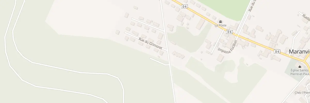 Plan du 12 Rue du Grimoret à Maranville