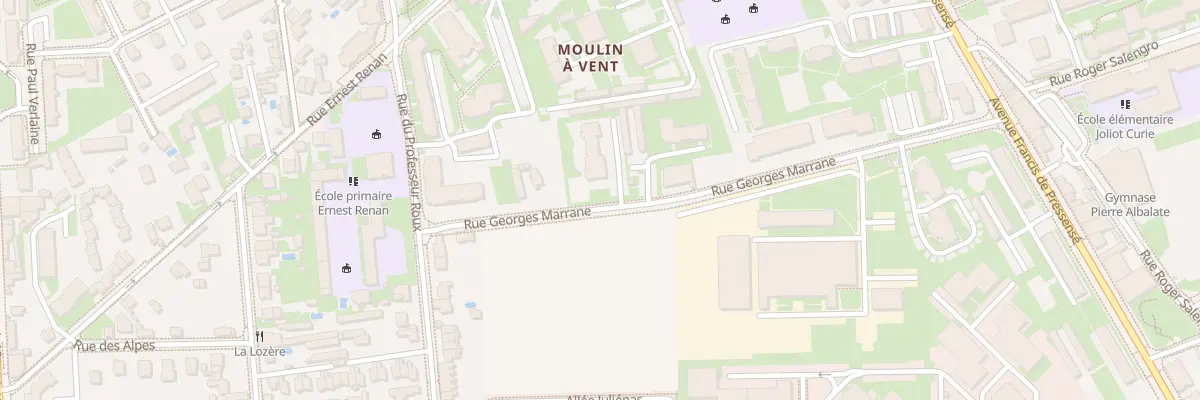 Plan du 13 Rue Georges Marrane à Vénissieux