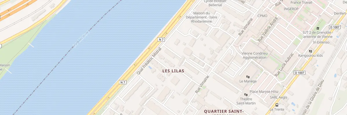 Plan du 11 Quai Frédéric Mistral à Vienne