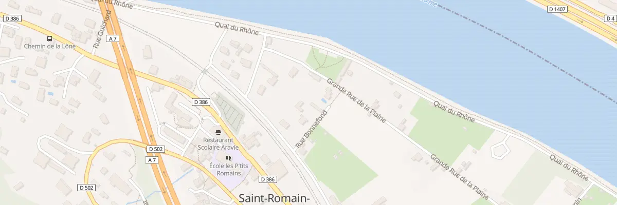 Plan du 5097 La Plaine à Saint-Romain-en-Gal