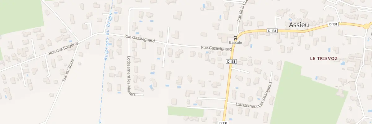 Plan du 9 Rue Gasavignard à Assieu