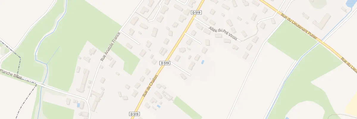 Plan du 721 Rue de Chalon à Virey-le-Grand