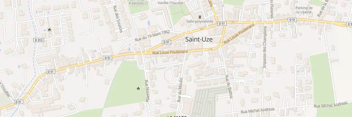 Plan du 9 Rue Louis Poulenard à Saint-Uze