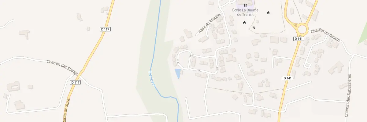 Plan du 38 Imp des Oliviers à La Baume-de-Transit