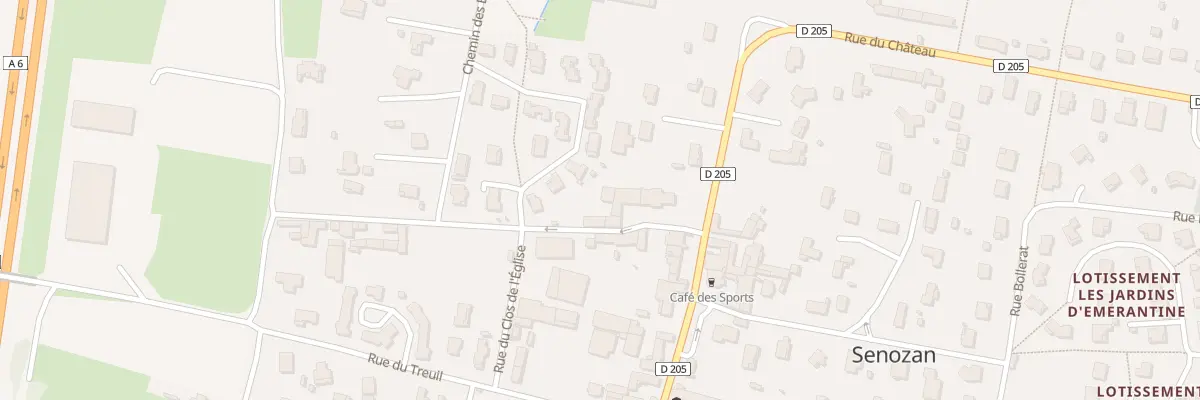Plan du 106 Rue des Thevenins à Senozan