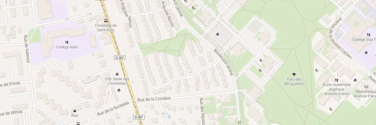 Plan du 89 Rue Auguste Renoir à Vénissieux