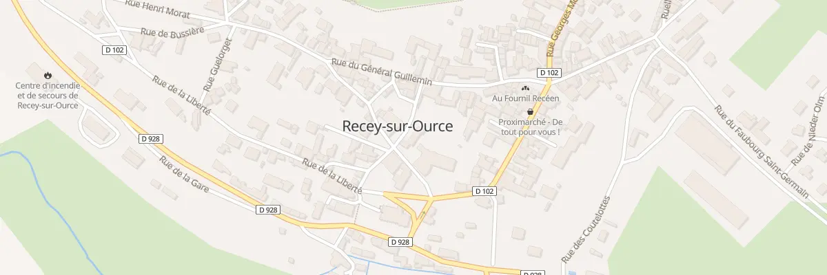 Plan du 3 Rue Antoinette Quarré à Recey-sur-Ource