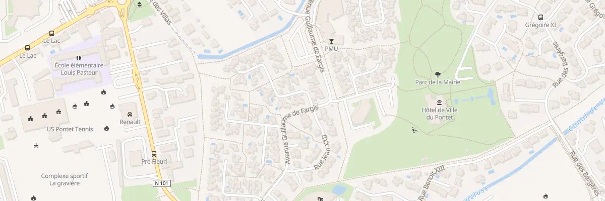 Plan du 2 Rue Clément VI au Pontet