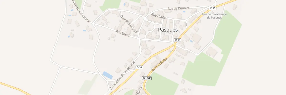 Plan du 1 Gr Grande Rue de la Fontaine à Pasques