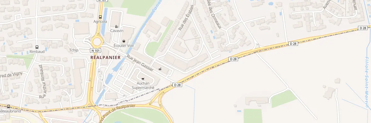 Plan du 23 Rue des Erables au Pontet