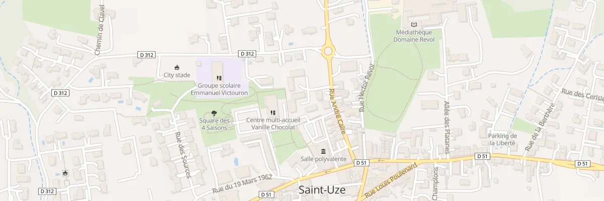Plan du 18A Rue Andre Caire à Saint-Uze