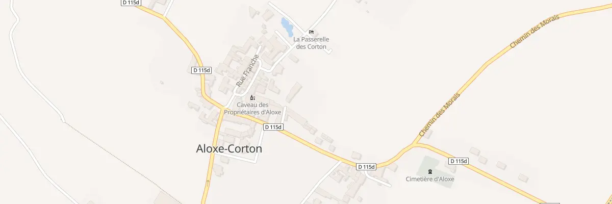 Plan du 1 Imp des Fournieres à Aloxe-Corton