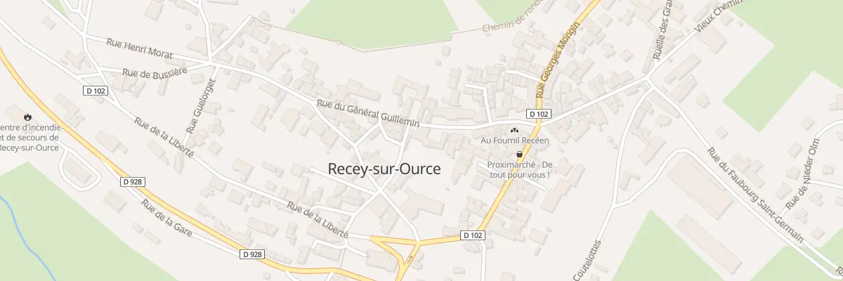 Plan du 4 Pl de l’Hôtel de Ville à Recey-sur-Ource