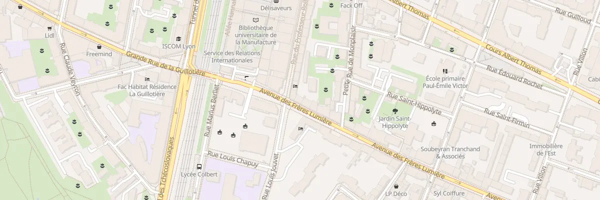 Plan du 3B Av des Frères Lumière à Lyon 8e Arrondissement