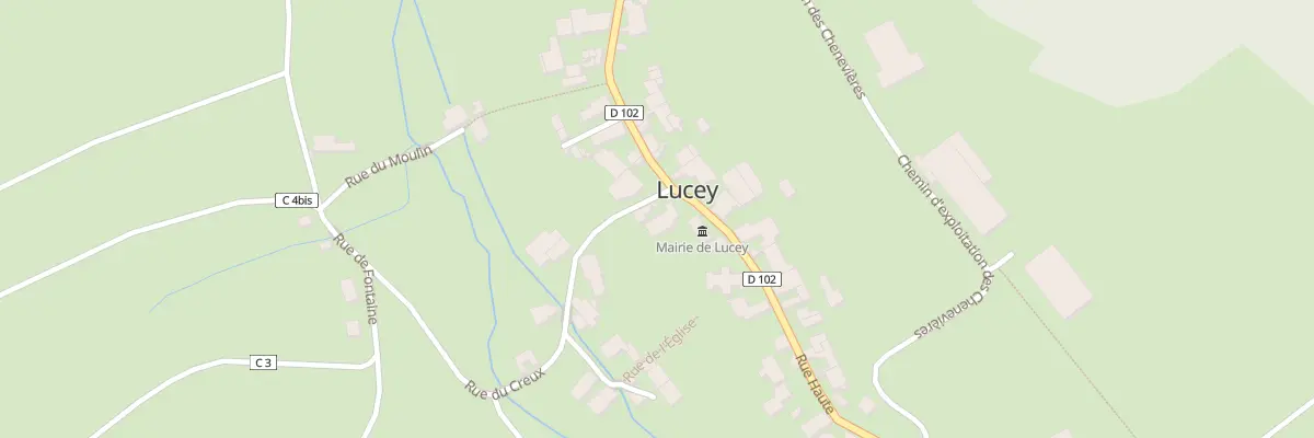 Plan du 1 Rue du Creux à Lucey