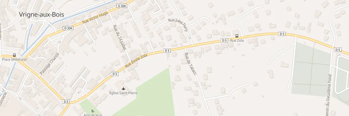 Plan du 18 Rue Emile Zola à Vrigne aux Bois