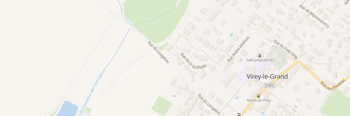 Plan du 50 Rue de la Quillotte à Virey-le-Grand
