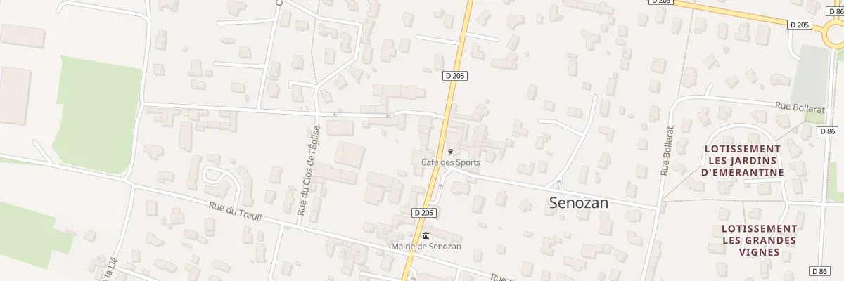 Plan du 135 Rue du Château à Senozan