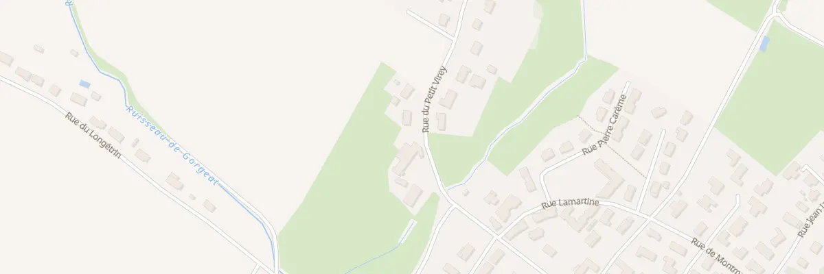 Plan du 407 Rue du Petit Virey à Virey-le-Grand