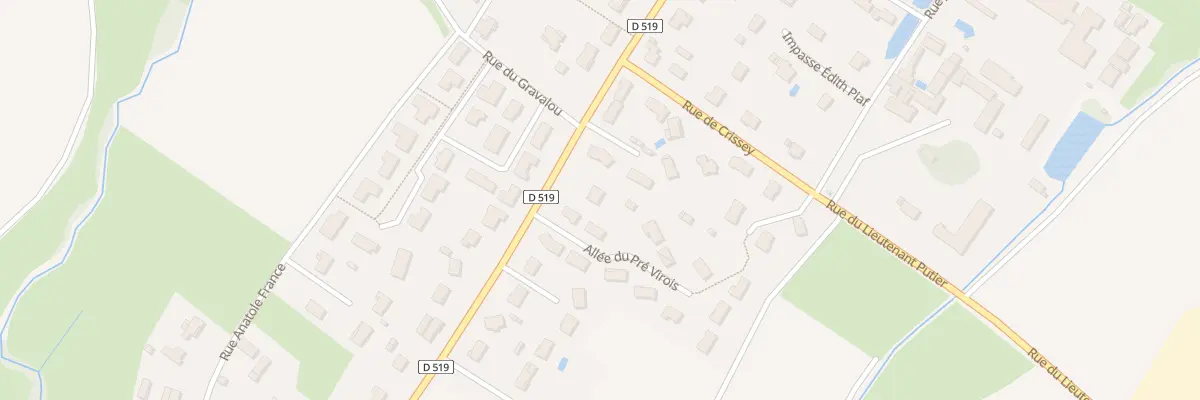 Plan du 577 Rue de Chalon à Virey-le-Grand