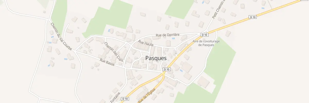 Plan du 1 Rue de la Maison Commune à Pasques