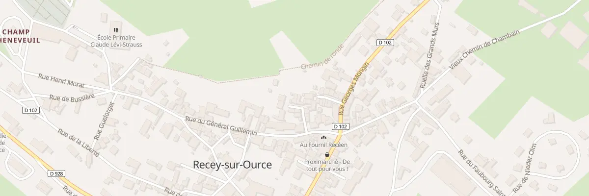 Plan du 9009 Imp du Marché à Recey-sur-Ource