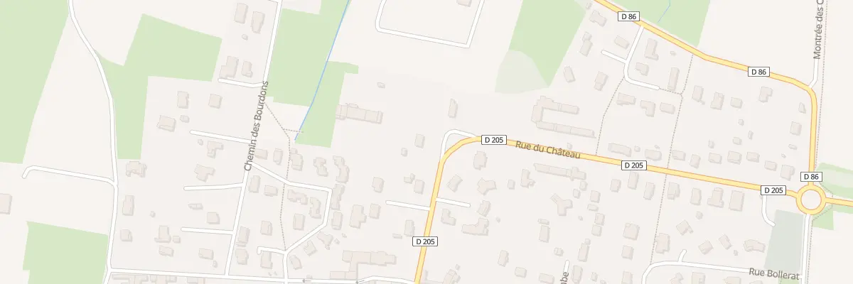 Plan du 333 Rue du Château à Senozan