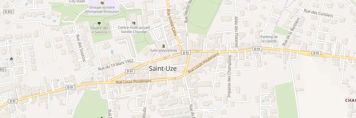 Plan du 1 Rue de l’Eglise à Saint-Uze