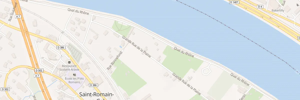 Plan du 910 Grande Rue de la Plaine à Saint-Romain-en-Gal