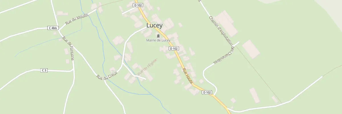Plan du 6 Rue Haute à Lucey
