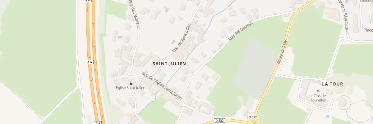 Plan du 50 Rue de Saint-Julien à Sennecey-le-Grand