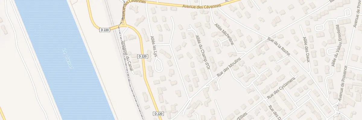 Plan du 30 All des Lys à Pont-de-l’Isère