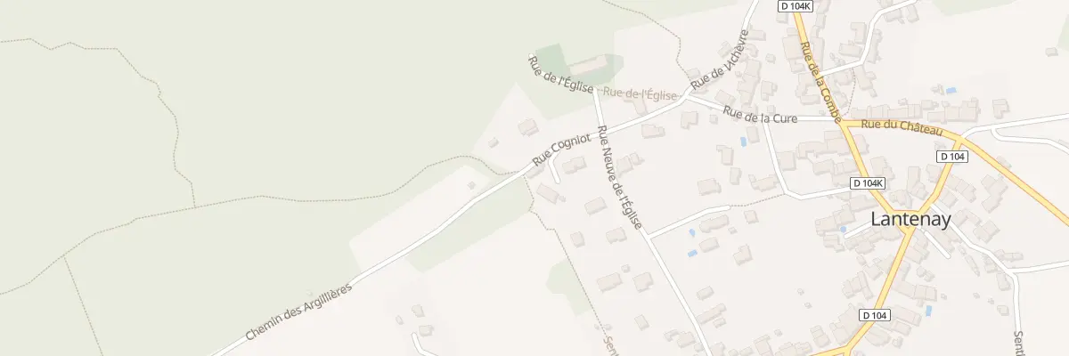 Plan du 1 Che du Cogniot à Lantenay