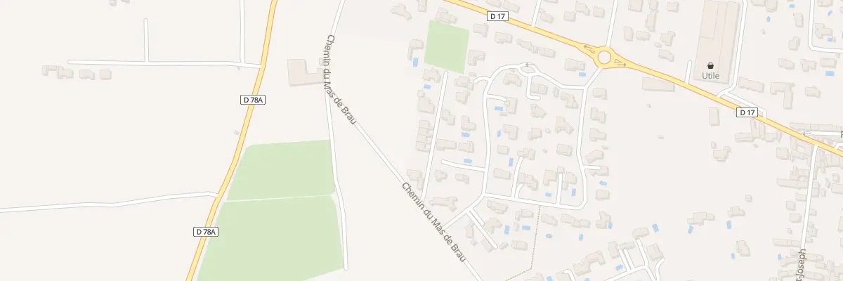 Plan du 12 Che du Mas de Brau à Mouriès