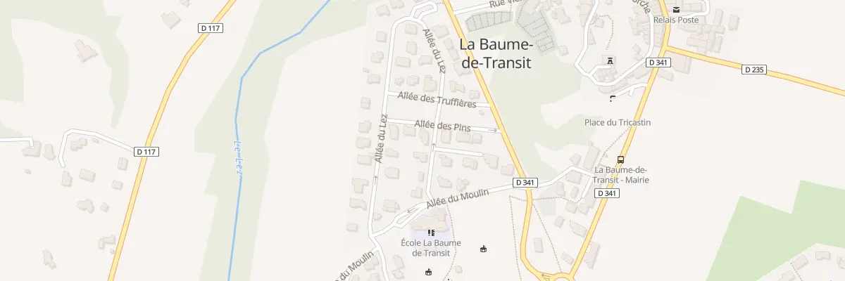 Plan du 5 Rue des Ecoles à La Baume-de-Transit