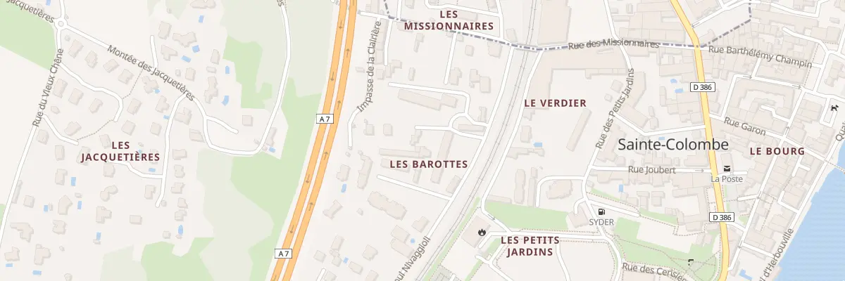 Plan du 7 Les Barottes à Sainte-Colombe