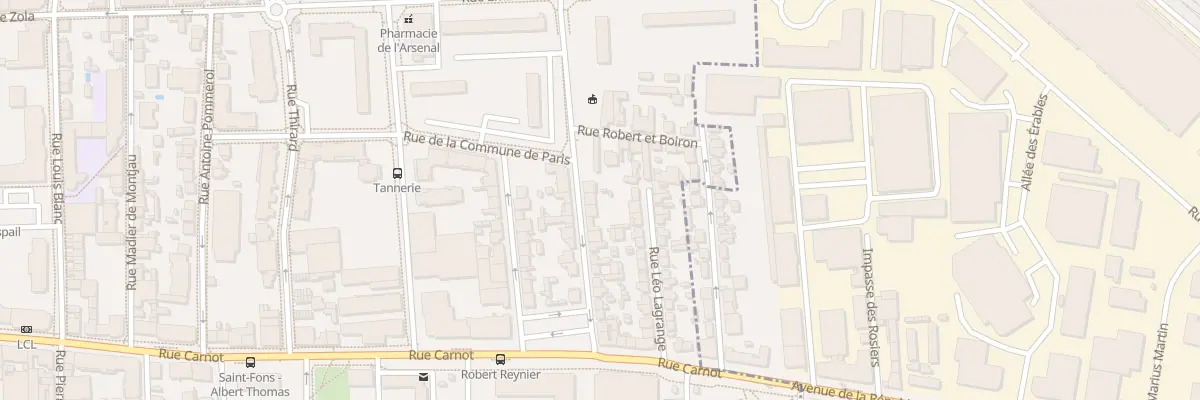 Plan du 24 Rue Danielle Casanova à Saint-Fons