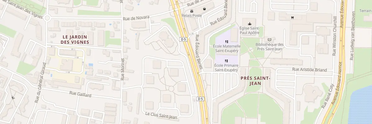 Plan du 68D Rue Morinet à Chalon-sur-Saône