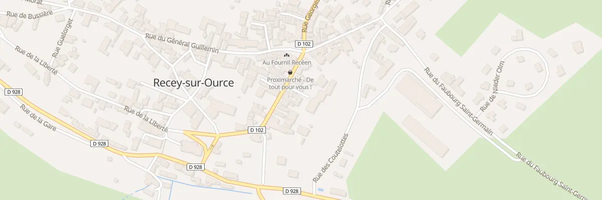 Plan du 4 Imp Beaufremont à Recey-sur-Ource