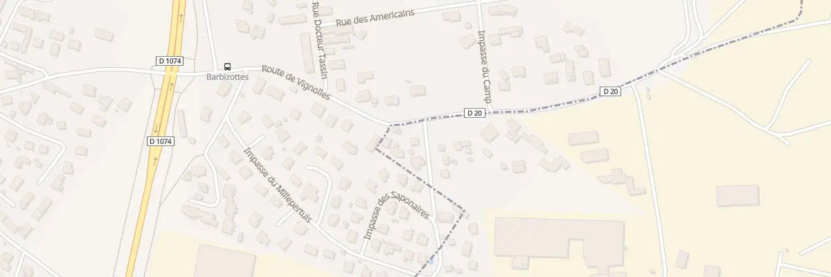 Plan du 66 Rue de l’Université Américaine à Vignoles