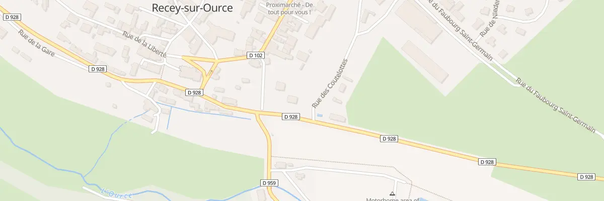 Plan du 19 Rue de la Gare à Recey-sur-Ource