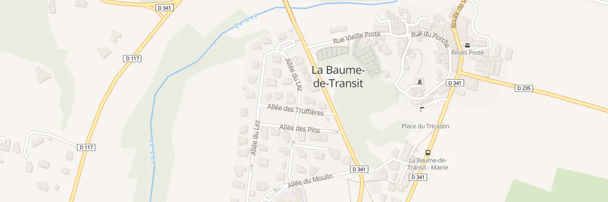 Plan du 10 All du Moulin à La Baume-de-Transit