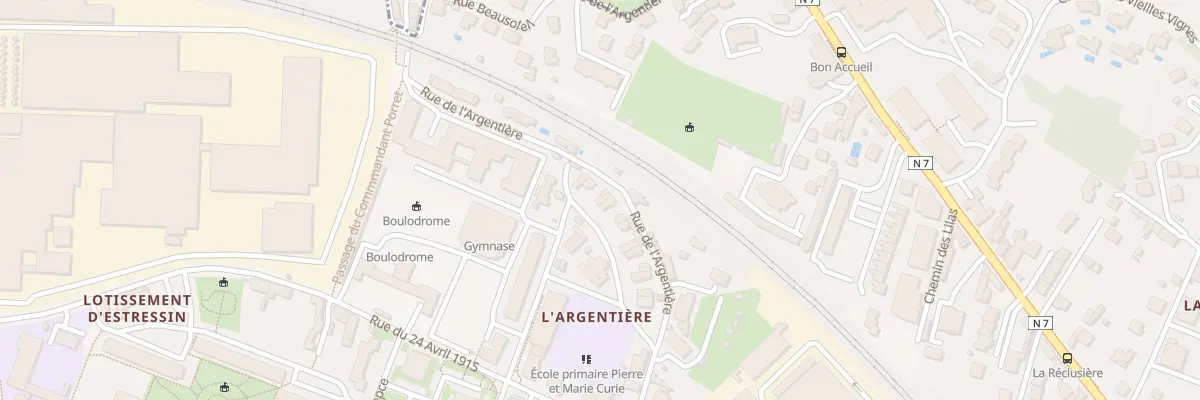 Plan du 5 Rue Prof Marcel Dargent à Vienne