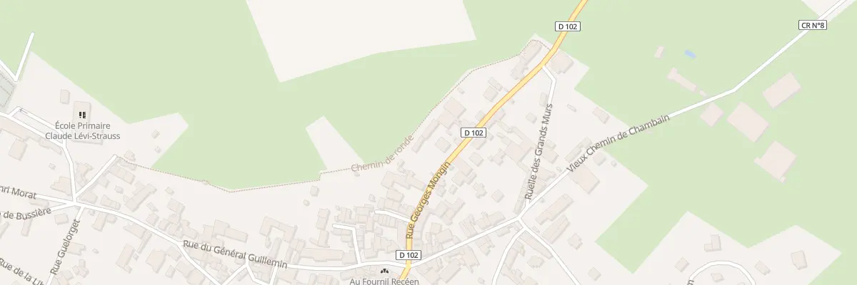 Plan du 9031A Rue Georges Mongin à Recey-sur-Ource