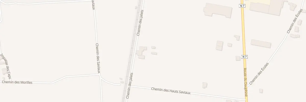 Plan du 3000 Che des Jalets à La Roche-de-Glun